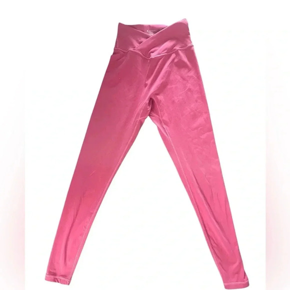 BuffBunny Crisscross Front Leggings Rose Pink Size Small - Picture 11 of 11